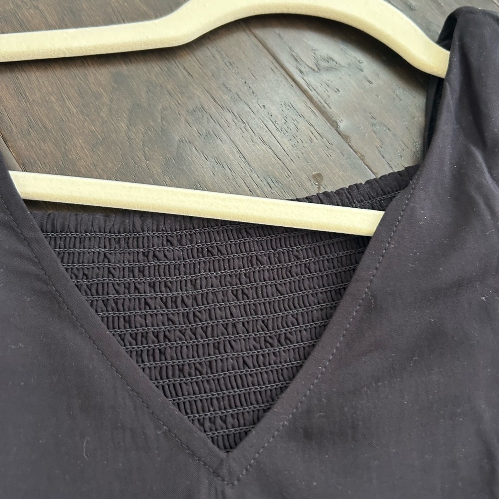 Old Navy Black A-Line Mini Dress V-Neck- NWOT - Picture 4 of 7
